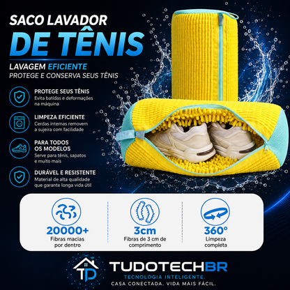 TênisWash 360 – Saco Lavador e Protetor de Tênis