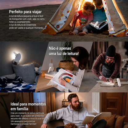 LumiFlex Pro™ - Luz Inteligente para Leitura Noturna