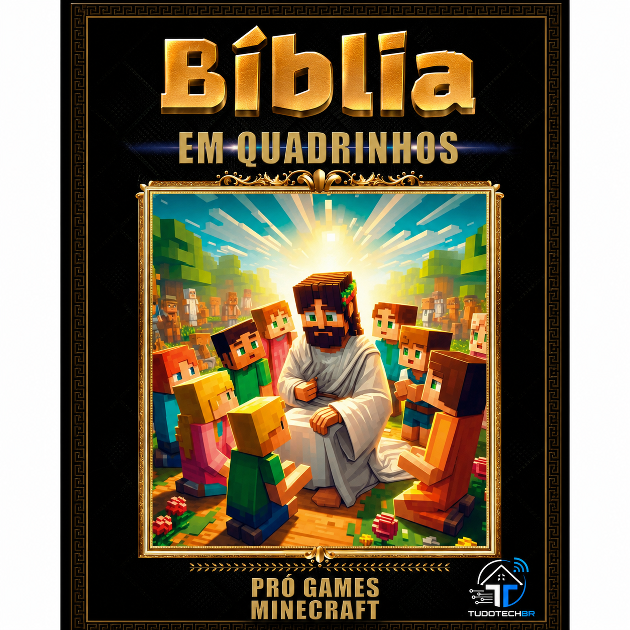Bíblia em Quadrinhos Pró Games - Estilo Minecraft - Capa Dura Colorida