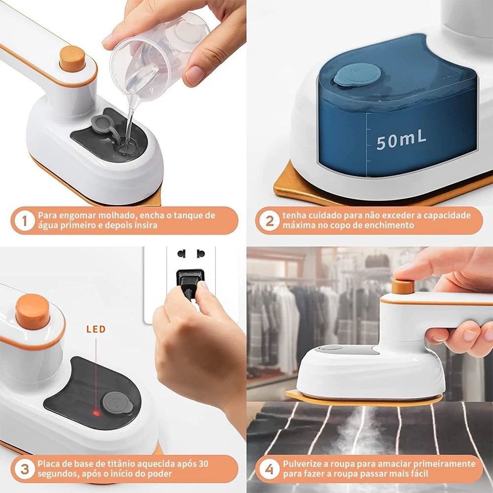 VaporFlex Pro™ | Ferro de Passar a Vapor Portátil Bivolt
