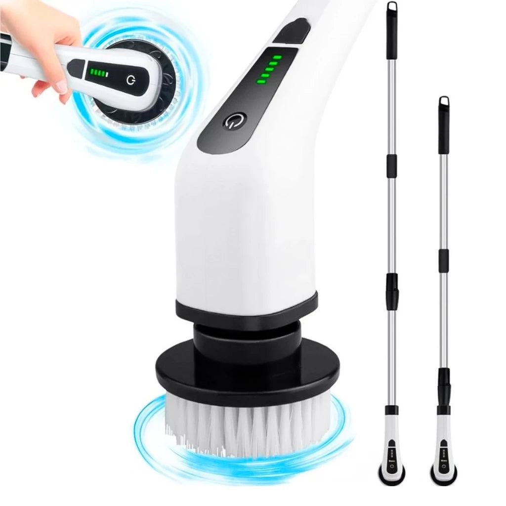 TurboClean Pro™ Escova Elétrica Giratória 360° Sem Fio | Limpeza Profunda Sem Esforço