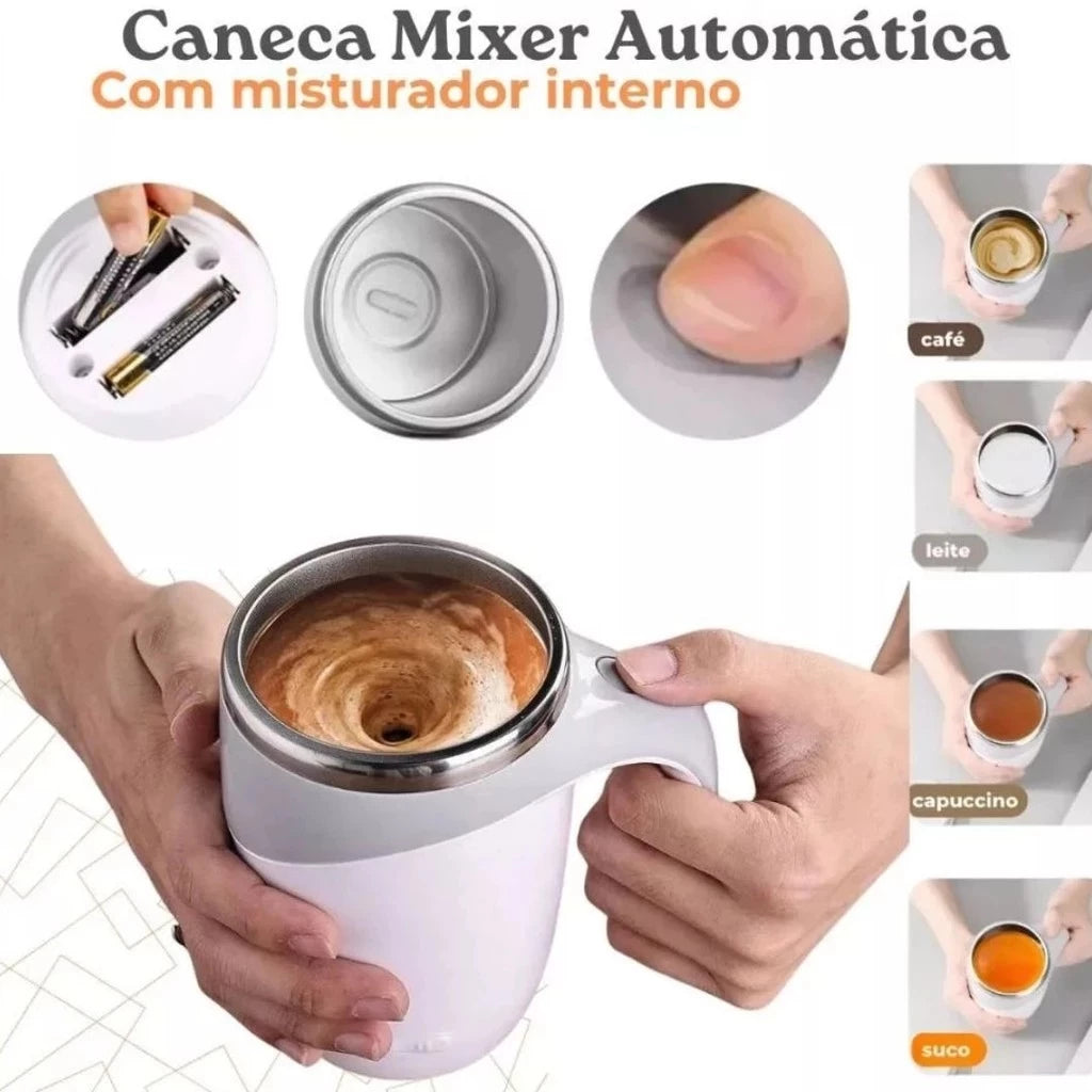 MixPro™ Caneca Misturadora Automática Recarregável USB 380ml