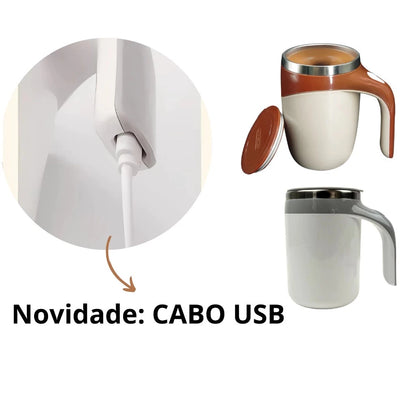 MixPro™ Caneca Misturadora Automática Recarregável USB 380ml