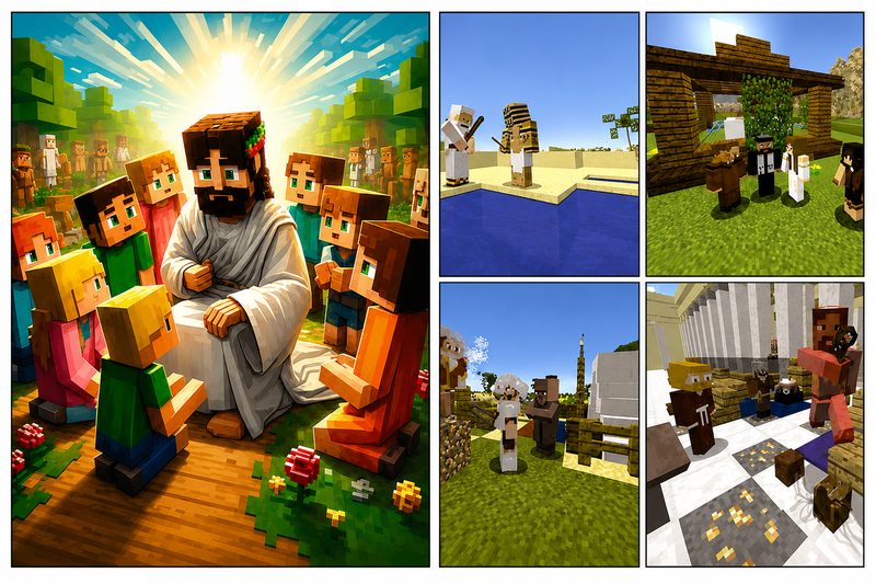 Bíblia em Quadrinhos Pró Games - Estilo Minecraft - Capa Dura Colorida