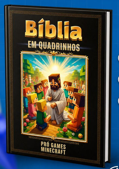 Bíblia em Quadrinhos Pró Games - Estilo Minecraft - Capa Dura Colorida