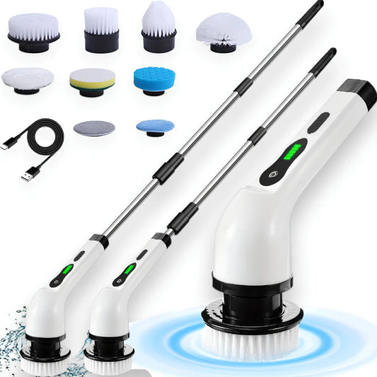 TurboClean Pro™ Escova Elétrica Giratória 360° Sem Fio | Limpeza Profunda Sem Esforço